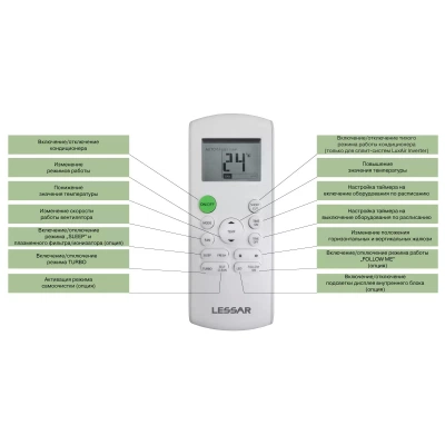 LESSAR LS-HE09KRE2A/LU-HE09KRE2A Настенная сплит-система серии Amigo LESSAR LS-HE09KRE2A/LU-HE09KRE2A Настенная сплит-система серии Amigo
